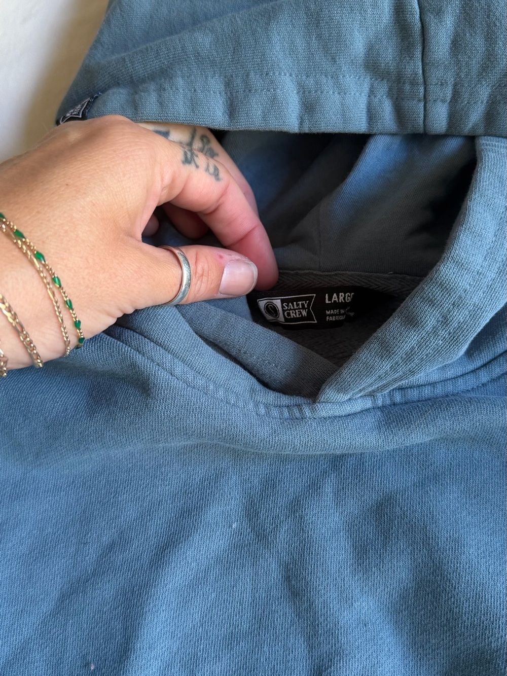 Salty Crew Kids Blue Hoodie - Picture 5 of 9